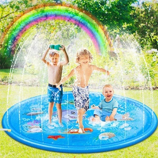 Kids Sprinkler Splash Pad Water Splash Play Mat Inflatable Water Toys Outdoor Fountain For Swimming