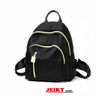 JY. Unisex Fashion Korean Small Black Backpack School Bag (3)
