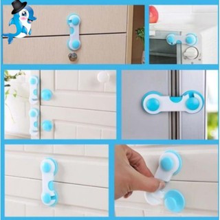 cabinet✣Mr.Dolphin #Plastic Home Door Drawer Lock Kids Protect Wardrobe Cabinet
