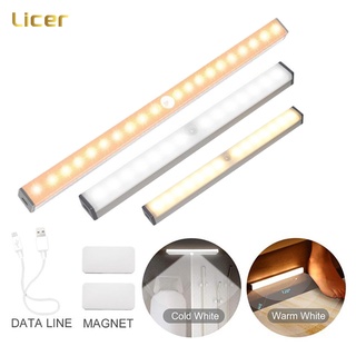 Licer LED Motion Sensor Light Portable Multipurpose Emergency Light 3 Modes USB Rechargeable Stepless Dimming Cabinet Light Wardrobe light Closet Light (1)