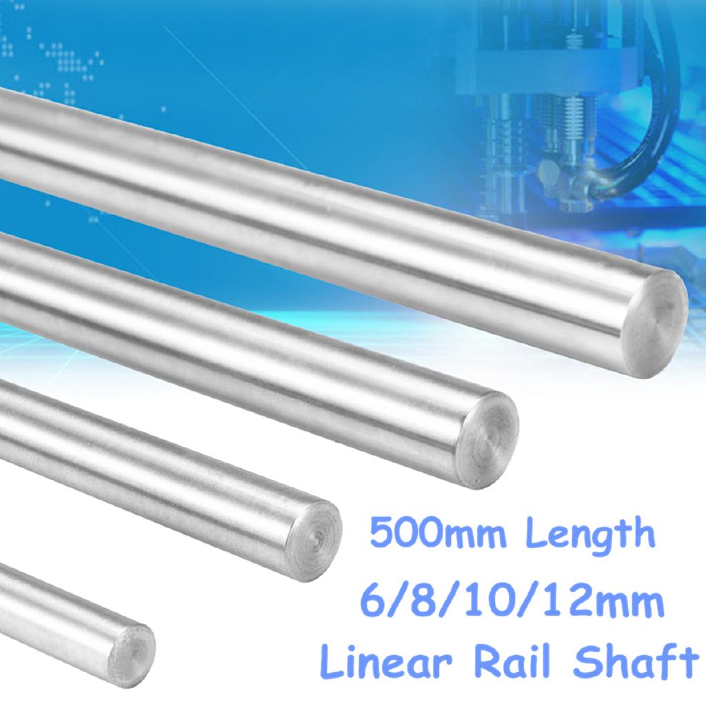 500mm 6/8/10/12mm CNC 3D Printer Axis Chromed Smooth Rod