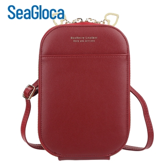 Seagloca Women's Long Zipper Phone Bag Large Capacity Crossbody Shoulder Bag Women Purse
