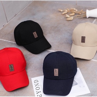Fashion Korean Outdoor Bull Baseball Mens Cap Plain Metal Adjust Cap Fashion Hats Outdoor Bull Caps (1)
