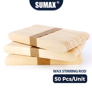 [Ready Stock]☌⊙SUMAX 50 disposable wooden hair removal wax applicator sticks (1)