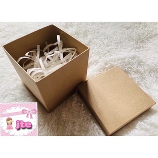 kraft box✔☋๑7 x inches Kraft Box with White or Brown Shredded Paper Fi