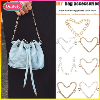 60cm Metal Long Chain Strap DIY Handle Replacement for Handbag Shoulder Bag