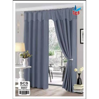 UKWU New Blackout Simple Eligant Plain Curtain For Window Room Decoration 140x180CM without RING