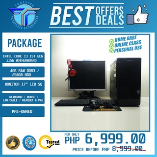 【Ready Stock】△❍SAMSUNG DESKTOP PACKAGE CORE i3 4GB 250GB 17INCH MONITOR