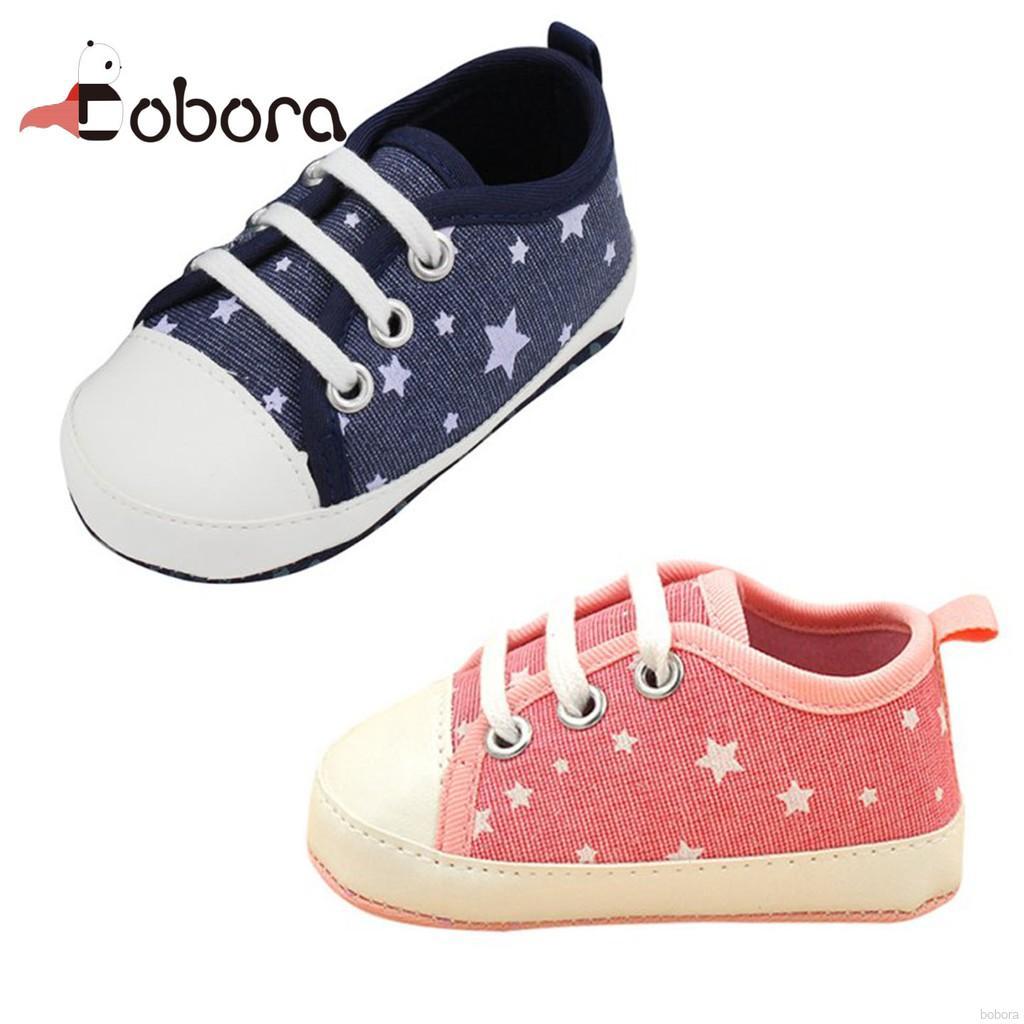 BOBORA Toddler Baby Sneaker Canvas Shoes Prewalker