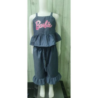 Chambray Glaizel top & pants for girls 2-4yrs old