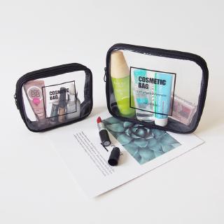 Cosmetic storage bag large capacity portable transparent waterproof simple travel wash bag