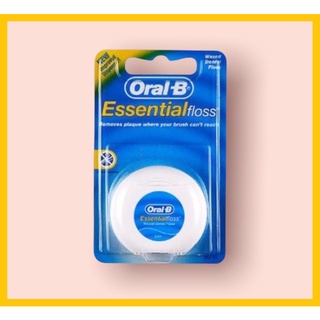 ORAL- B FLOSS MINT 50M / Essential Floss / Waxed Dental Floss (1pcs )