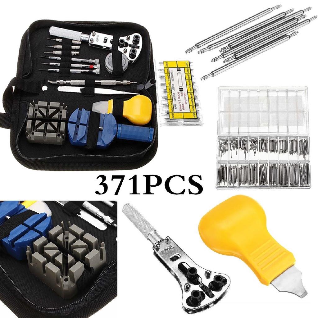 371pcs/set Watchmaker Repair Tool Kit Watches Opener Remove