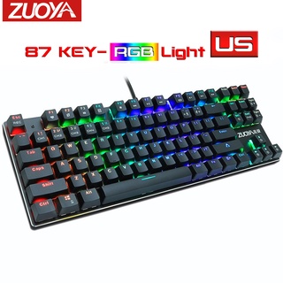 ◈✜Gaming Mechanical Keyboard RGB Mix Backlit Wired Keyboard Blue Black Red Switch Anti-ghosting For