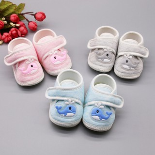 Baby Boy Girl Cartoon Cartoon Pattern Casual Cotton Shoe Toddler Striped Soft Sole Shoes First Walkers