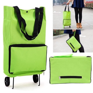 ㍿❏◘travel bagbags☂Ulifeshop Foldable Trolley Bag Shopping Luggage with Wheels Vegetable Shoppin