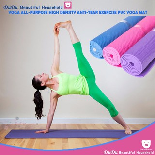 WG Yoga All-Purpose 4mm Extra Thick High Density Anti-Tear Exercise PVC Yoga Mat (7)