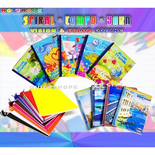 Color Coding Composition & Spiral Notebook 45GSM 80LVS