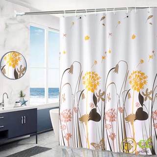 ▩Dandelion Bathroom Curtain Waterproof Mildew Proof Shower Curtain