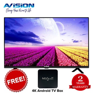 Avision 32 inch Digital HD LED TV w/ 4K Android TV Box & Free Wall Bracket 32K802D