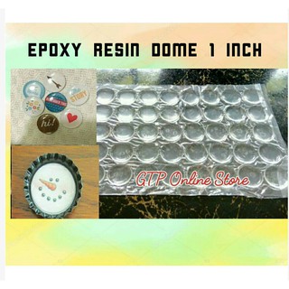 Epoxy Resin Dome 25mm with Adhesive -20pcs