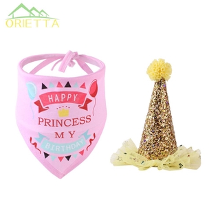 Headwear Hat Saliva Towel Pet Dress Up Dog Cats Birthday Suit Clothes Pet Clothing Accessories (6)