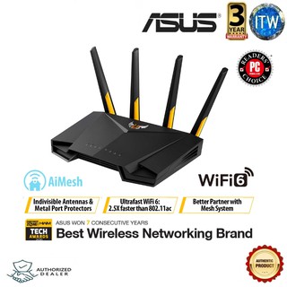 ASUS TUF Gaming AX3000 Dual Band WiFi 6 AiMesh WiFi AiProtection Pro Network Security Gaming Router