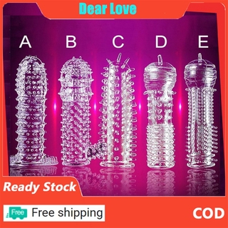 Wholesales Price! Crystal Spike Condom Men Enlarger Extender Crystal Sleeve (Kondom Tahan Lama)