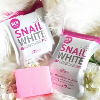 Snail White Gluta Collagen x10 Skin Soap Whitening Soap Thailand Whitening Soap 80G