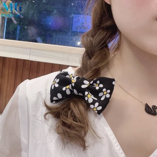Korea Fashion Cute Style Flower Pattern Bowknot Hair Clip Baby Kids Girls Sweet Hair Accessories
