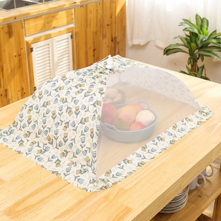 Folding dust cover dish cover household large food cover food cover leftover cover anti-fly food tab