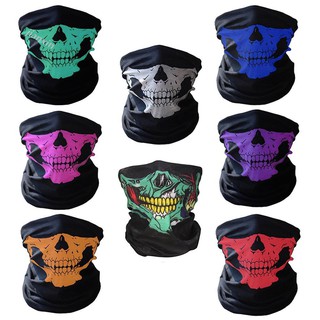 JX-Fashion Skull Outdoor Cycling Anti-UV Face Mask Neck Gaiter Balaclava Scarf Hat