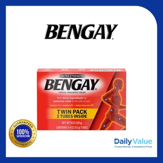 Ultra Strength BENGAY Pain Relieving Cream, 8 Ounces (TWIN PACK)