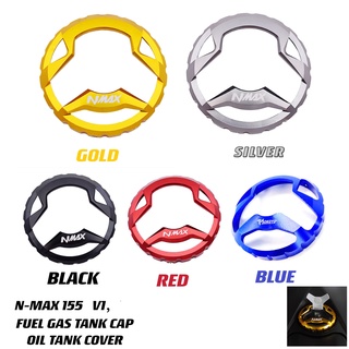 1 pc CNC Alloy Gas Tank Cap Oil Tank Cover Fuel Tank Cover For Nmax 155 V1 Motorcycle Accessories