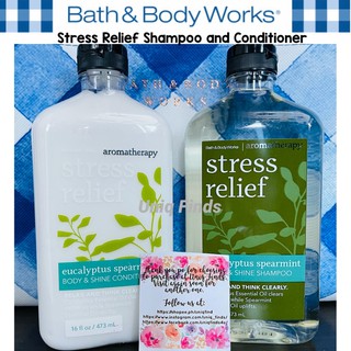 ✅COD Bath and Body Works Aromatherapy Eucalyptus Spearmint Stress Relief Shampoo Conditioner