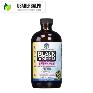 Amazing Herbs Black Seed Oil 100% Pure Cold-Pressed