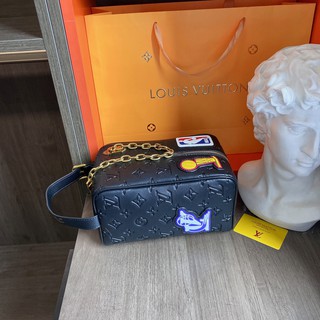 Original Louis Vuitton LV X NBA Cloakroom Dopp Kit Handbags Clutches Bags For Men Bags