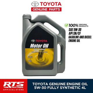 Toyota Genuine Fully Synthetic 5W-30 Gasoline And Diesel Engine Oil 4 Liters 08880-83861 (4L)