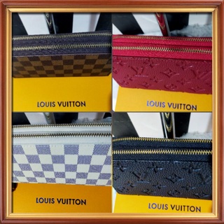 Louis Vuitton Top Grade Double Zipper Long Wallet