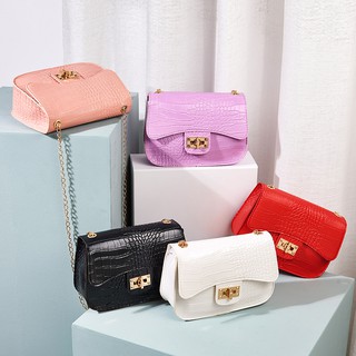 BRO H18# Korean Fashion Crocodile pattern handbag Women bag sling handbags Korean Sling Bag
