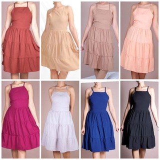 Bella | Olivia Plain Dress - Challis Fabric!!