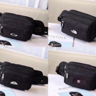 new Korea style five zipper Samsonite/TheNorthFace/Oakley Mens Belt Bag (Size:22x13Cm)