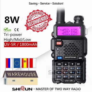 Optional 5W 8W Baofeng UV-5R Walkie Talkie 10 km Baofeng uv5r walkie-talkie hunting Radio uv 5r Bao0