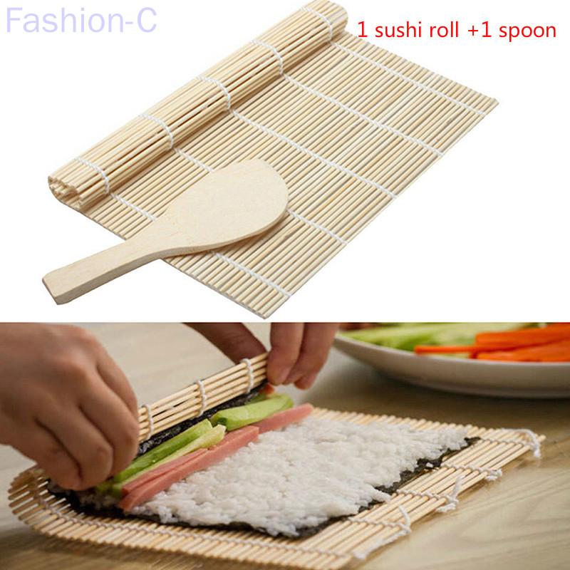 Sushi Mat Bamboo Maker Kit DIY Rice Roll Mold