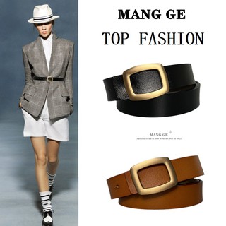 Korean Fashion Women Belts Leather Metal Buckle Waist Belts #LX0742