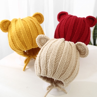 Baby Lovely Wool Hat Baby Autumn Infant Warm Soft Knit Cap