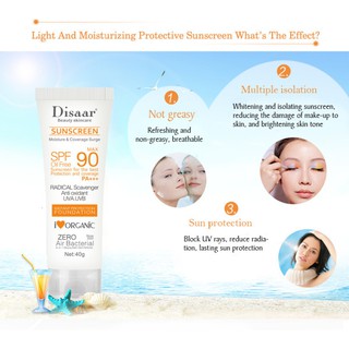 100% Original Dissar summer sunscreen hydrating moisturizing protection sunscreen lotion for men QJS (3)