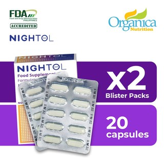 Nightol Melatonin Sleep-aid Supplement (20 Capsules)