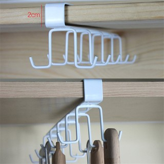 TMR Kitchen Storage Rack 10 Hooks Cupboard Hanging Organizer
