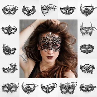 [mcd] METAL Venetian Iron Mask w/ Rhinestone Diamond Night Prom Debut Birthday Party